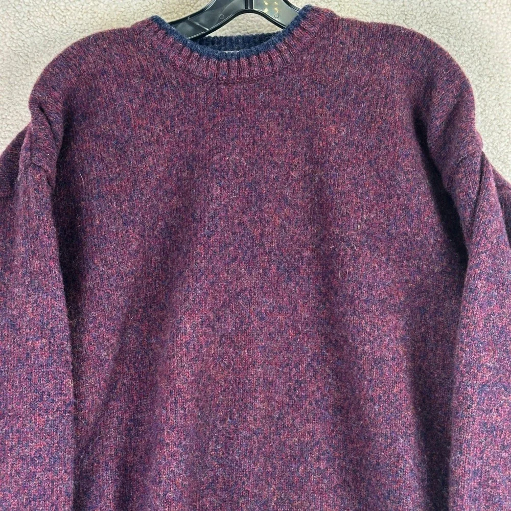 Vintage Woolrich Rugged Outdoor Crewneck Sweater Mens XL Purple Marled Gorpcore